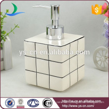 white Rubik's Cube bathroom liquid soap dispenser